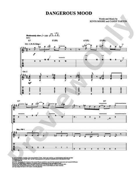dangerous mood chords.